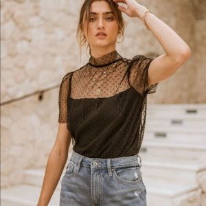 Lidia Polka Dot Top - Bohme